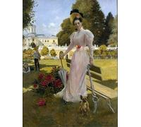XcBAIHOUD De Célèbres Tableaux Imprimer Affiche Graffiti Paintings Portrait de la princesse Zinaida Yusupova avec deux fils à Arkhangelskoye par François Flameng Pour Décoration Murale 60x90cm