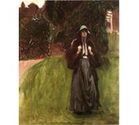 XcBAIHOUD De Célèbres Tableaux Imprimer Affiche Graffiti Paintings Portrait de Mlle Clementina Austruther John Sargent Toile Avec Image Pour Décoration Murale 60x90cm