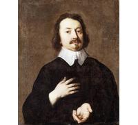 XcBAIHOUD De Célèbres Tableaux Imprimer Affiche Graffiti Paintings Portrait d'un gentilhomme à mi-corps en noir avec un col blanc par Peter Lely Toile Avec Image Pour Décoration Murale 60x90cm