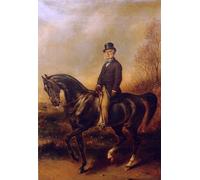 XcBAIHOUD De Célèbres Tableaux Imprimer Affiche Graffiti Paintings Portrait équestre de Francis Adolphe Akermann par Xaver Winterhalter Toile Avec Image Pour Décoration Murale 60x90cm
