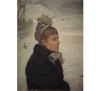 XcBAIHOUD De Célèbres Tableaux Imprimer Affiche Graffiti Paintings Presso Al Lago de Giuseppe De Nittis Toile Avec Image Pour Décoration Murale 60x90cm