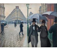 XcBAIHOUD De Célèbres Tableaux Imprimer Affiche Graffiti Paintings Rue de Paris par Gustave Caillebotte Toile Avec Image Pour Décoration Murale 60x90cm