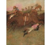 XcBAIHOUD De Célèbres Tableaux Imprimer Affiche Graffiti Paintings Scène du SteepleCahes the Fallen d'Edgar Degas Toile Avec Image Pour Décoration Murale 60x90cm