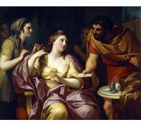 XcBAIHOUD De Célèbres Tableaux Imprimer Affiche Graffiti Paintings Sémiramis se félicite de la nouvelle de la révolte de Ba par Anton Raphael Mengs Toile Avec Image Pour Décoration Murale 60x90cm