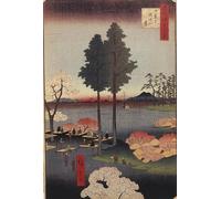 XcBAIHOUD De Célèbres Tableaux Imprimer Affiche Graffiti Paintings Suwa Bluff à Nippori Cent vues célèbres d'Edo par Utagawa Hiroshige Toile Avec Image Pour Décoration Murale 60x90cm