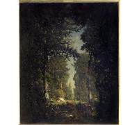 XcBAIHOUD De Célèbres Tableaux Imprimer Affiche Graffiti Paintings une Avenue Isle Forest de Pierre Etienne Théodore Rousseau Toile Avec Image Pour Décoration Murale 60x90cm