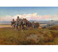 XcBAIHOUD De Célèbres Tableaux Landscape Picture Printing Prints Toile au pays des ennemis par Charles Russell Déco d'art Murale Pour Décoration Murale 60x90cm