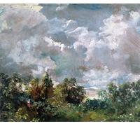 XcBAIHOUD De Célèbres Tableaux Landscape Picture Printing Prints Toile Étude du ciel et des arbres par John Constable Déco d'art Murale Pour Décoration Murale 60x90cm