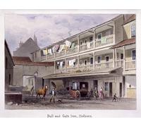 XcBAIHOUD De Célèbres Tableaux Landscape Picture Printing Prints Toile Gate Inn Holborn Londres par Hosmer Shepherd Déco d'art Murale Pour Décoration Murale 60x90cm