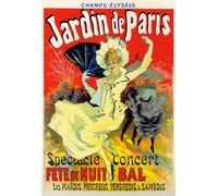 XcBAIHOUD De Célèbres Tableaux Landscape Picture Printing Prints Toile Jardin du Bal de ParisChamps Elysées Paris Affiche par Jules Cheret Déco d'art Murale Pour Décoration Murale 60x90cm