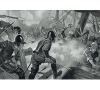 XcBAIHOUD De Célèbres Tableaux Landscape Picture Printing Prints Toile la bataille de Lépante par John Harris Valda Déco d'art Murale Pour Décoration Murale 60x90cm