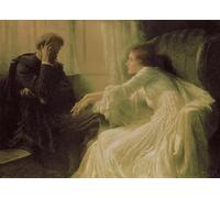 XcBAIHOUD De Célèbres Tableaux Landscape Picture Printing Prints Toile la Confession de Frank Dicksee Déco d'art Murale Pour Décoration Murale 60x90cm