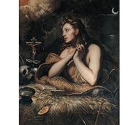 XcBAIHOUD De Célèbres Tableaux Landscape Picture Printing Prints Toile la Madeleine pénitente de Domenico Robusti Le Tintoret Déco d'art Murale Pour Décoration Murale 60x90cm