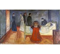 XcBAIHOUD De Célèbres Tableaux Landscape Picture Printing Prints Toile la mère morte et l'enfant d'Edvard Munch Déco d'art Murale Pour Décoration Murale 60x90cm