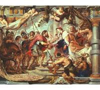 XcBAIHOUD De Célèbres Tableaux Landscape Picture Printing Prints Toile La Rencontre d'Abraham et de Melchisédek par Pierre Paul Rubens Déco d'art Murale Pour Décoration Murale 60x90cm