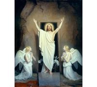 XcBAIHOUD De Célèbres Tableaux Landscape Picture Printing Prints Toile la Résurrection de Carl Heinrich Bloch Déco d'art Murale Pour Décoration Murale 60x90cm