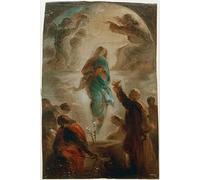 XcBAIHOUD De Célèbres Tableaux Landscape Picture Printing Prints Toile l'Assomption de Marie de Philipp Veit Déco d'art Murale Pour Décoration Murale 60x90cm