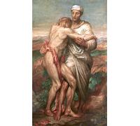 XcBAIHOUD De Célèbres Tableaux Landscape Picture Printing Prints Toile le Bon Samaritain de George Frederic Watts Déco d'art Murale Pour Décoration Murale 60x90cm