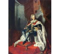 XcBAIHOUD De Célèbres Tableaux Landscape Picture Printing Prints Toile Le roi Frédéric Ier de Prusse par Antoine Pesne Déco d'art Murale Pour Décoration Murale 60x90cm