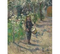 XcBAIHOUD De Célèbres Tableaux Landscape Picture Printing Prints Toile L'Enfant au tambour de Camille Jacob Pissarro Déco d'art Murale Pour Décoration Murale 60x90cm