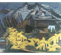 XcBAIHOUD De Célèbres Tableaux Landscape Picture Printing Prints Toile Mouton par Ernst Ludwig Kirchner Déco d'art Murale Pour Décoration Murale 60x90cm