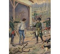 XcBAIHOUD De Célèbres Tableaux Landscape Picture Printing Prints Toile Napoléon chasse par Jacques Marie Gaston Onfray De Breville Déco d'art Murale Pour Décoration Murale 60x90cm