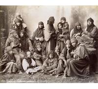 XcBAIHOUD De Célèbres Tableaux Landscape Picture Printing Prints Toile Portrait d'un groupe de bédouins syriens en habit ethnique humble par Félix Bonfils Pour Décoration Murale 60x90cm