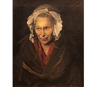 XcBAIHOUD De Célèbres Tableaux Landscape Picture Printing Prints Toile Portrait d'une femme démente par Théodore Géricault Imprimer Affiche Pour Décoration Murale 60x90cm