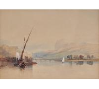 XcBAIHOUD De Célèbres Tableaux Landscape Picture Printing Prints Toile Scène de lac italien par Miles Richardson Déco d'art Murale Pour Décoration Murale 60x90cm