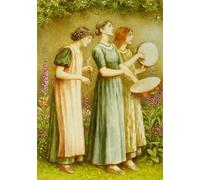 XcBAIHOUD De Célèbres Tableaux Landscape Picture Printing Prints Toile Trois femmes dans un jardin par Kate Greenaway Déco d'art Murale Pour Décoration Murale 60x90cm