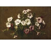 XcBAIHOUD De Célèbres Tableaux Landscape Picture Printing Prints Toile Trois Pêches sur une Assiette Huile sur Toile par Ignace Henri Jean Fantin Latour Pour Décoration Murale 60x90cm