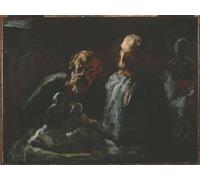 XcBAIHOUD De Célèbres Tableaux Landscape Picture Printing Prints Toile Two Sculptors by Honoré Daumier Déco d'art Murale Pour Décoration Murale 60x90cm