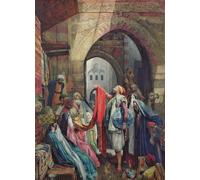 XcBAIHOUD De Célèbres Tableaux Landscape Picture Printing Prints Toile un bazar du Caire de John Frederick Lewis Déco d'art Murale Pour Décoration Murale 60x90cm
