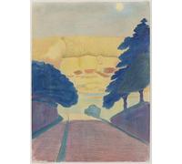XcBAIHOUD De Célèbres Tableaux Landscape Picture Printing Prints Toile Wasserburg de Marianne Von Werefkin Déco d'art Murale Pour Décoration Murale 60x90cm