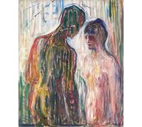 XcBAIHOUD Poster Image Affiche Artistique Toile Décorative Amour et Psyché d'Edvard Munch Peinture Murale Pour les Décorations pour la Maison 60x90cm
