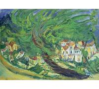 XcBAIHOUD Poster Image Affiche Artistique Toile Décorative Arbre tombé par Chaim Soutine Peinture Murale Pour les Décorations pour la Maison 60x90cm