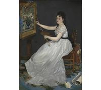 XcBAIHOUD Poster Image Affiche Artistique Toile Décorative Eva Gonzalès d'Edouard Manet Peinture Murale Pour les Décorations pour la Maison 60x90cm