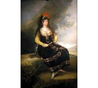 XcBAIHOUD Poster Image Affiche Artistique Toile Décorative la comtesse de Fernán Núñez de Francisco De Goya Peinture Murale Pour les Décorations pour la Maison 60x90cm