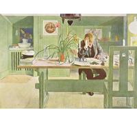 XcBAIHOUD Poster Image Affiche Artistique Toile Décorative la salle d'étude de Carl Larsson Peinture Murale Pour les Décorations pour la Maison 60x90cm