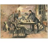 XcBAIHOUD Poster Image Affiche Artistique Toile Décorative La vie d'Otto Von Bismarck par Carl Rohling Peinture Murale Pour les Décorations pour la Maison 60x90cm