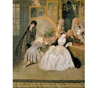 XcBAIHOUD Poster Image Affiche Artistique Toile Décorative l'Enseigne Gersaint de Jean Antoine Watteau Peinture Murale Pour les Décorations pour la Maison 60x90cm