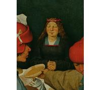 XcBAIHOUD Poster Image Affiche Artistique Toile Décorative Mariage paysan de Pieter Bruegel l'Ancien Peinture Murale Pour les Décorations pour la Maison 60x90cm
