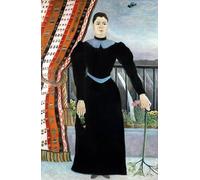 XcBAIHOUD Poster Image Affiche Artistique Toile Décorative Portrait de femme par Henry Rousseau Peinture Murale Pour les Décorations pour la Maison 60x90cm