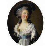 XcBAIHOUD Poster Image Affiche Artistique Toile Décorative Portrait de la princesse Elzbieta Izabela Lubomirska par Elisabeth Louise Vigee Lebrun Pour les Décorations pour la Maison 60x90cm