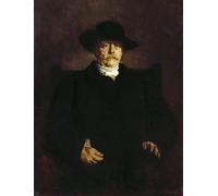 XcBAIHOUD Poster Image Affiche Artistique Toile Décorative Portrait d'Otto Von Bismarck par Seraph Von Lenbach Peinture Murale Pour les Décorations pour la Maison 60x90cm