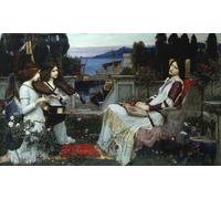 XcBAIHOUD Poster Image Affiche Artistique Toile Décorative Portrait d'une jeune fille par John William Waterhouse Peinture Murale Pour les Décorations pour la Maison 60x90cm