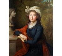 XcBAIHOUD Poster Image Affiche Artistique Toile Décorative Portrait of Princess Elzbieta Izabela Lubomirska by Louise Élisabeth Vigée Le Brun Pour les Décorations pour la Maison 60x90cm