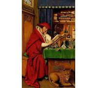 XcBAIHOUD Poster Image Affiche Artistique Toile Décorative Saint dans son étude par Jan Van Eyck Peinture Murale Pour les Décorations pour la Maison 60x90cm