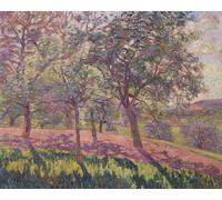 XcBAIHOUD Poster Image Affiche Artistique Toile Décorative the Region of Saint Cheron Springtime by Jean Baptiste Armand Guillaumin Peinture Murale Pour les Décorations pour la Maison 60x90cm