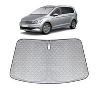 XCBYT Pare Soleil Voiture Pare Brise Avant Compatible avec VW Tour an 2016-2024, Pliable Épaissie Brise Voiture Avant Couverture Intérieur, Protection Solaire Bloque Rayons UV